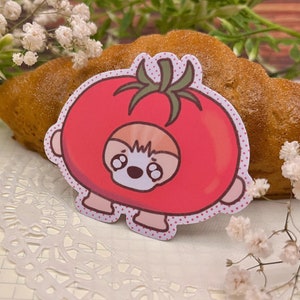 Tomato Cat Vinyl Sticker