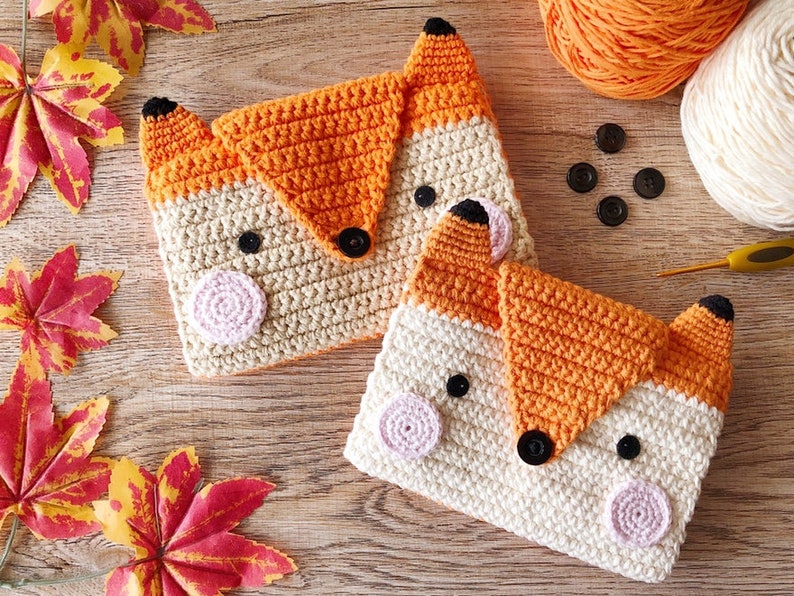 The Fox Crochet Hook Case Pattern crochet fox crochet hook Etsy
