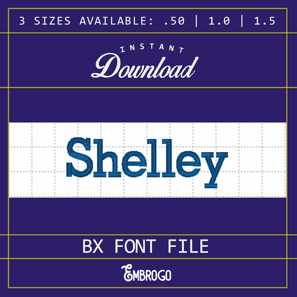 Shelley Style Embroidery Font, Rockwell Embroidery Designs, Rockwell Alphabet, Embroidery Font, BX Fonts, Multiple Sizes, Instant Download