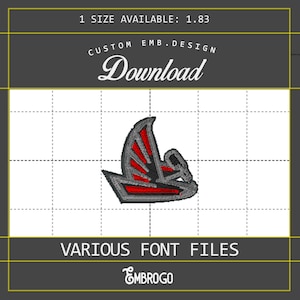 Falcon Embroidery Design, Bird Embroidery Design,  Animal Embroidery Pattern, Falcon Bird DST File, Instant Download, 1 Size Available