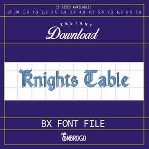 Old English Style Stickerei Schrift, Stickdatei, Stickdatei, digitaler Download, Maschinenstickerei, SX-Schriften, BOX-Format, 15 Größen, Instant Download