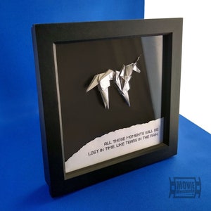 Blade Runner inspired Origami Unicorn box framed image 1
