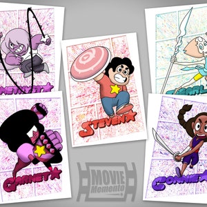 Steven Universe inspired A4 Fan Art Posters Set of 5 (pay for 4)