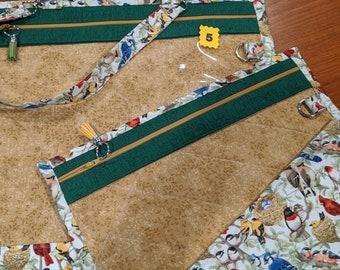 Project Bag for Cross Stitch, Embroidery, Needlework, Sewing Projects-Bird Nesting
