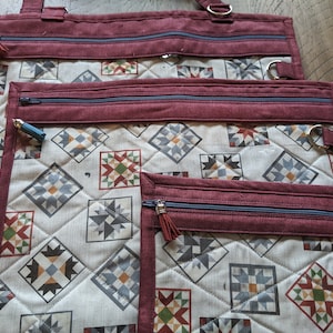 Project Bag for Cross Stitch, Embroidery, Needlework, Sewing Projects-Starburst