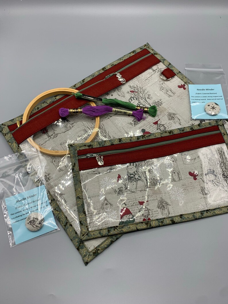 Cross Stitch Documents Vinyl Project Bag Teachers School Projects Needle Work Music Books sku-MMB Knitting Project Bag