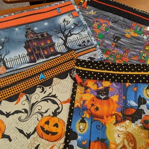 Project Bag - Cross Stitch Project Bag - Document Organization Bag - Halloween Collection