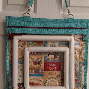 Project Bag - Cross Stitch Project Bag - Document Organization Bag - Vintage Sew Collection