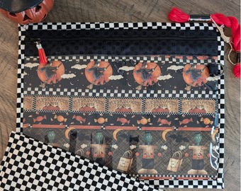 Project Bag for Cross Stitch, Embroidery, Needlework, Sewing Projects-Frankinstein Trick or Treat