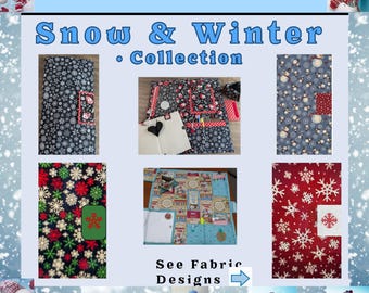 Retreat Mat-Travel Mat for Stitchers-With many storage and accessories - WINTER & SNOW  COLLECTION