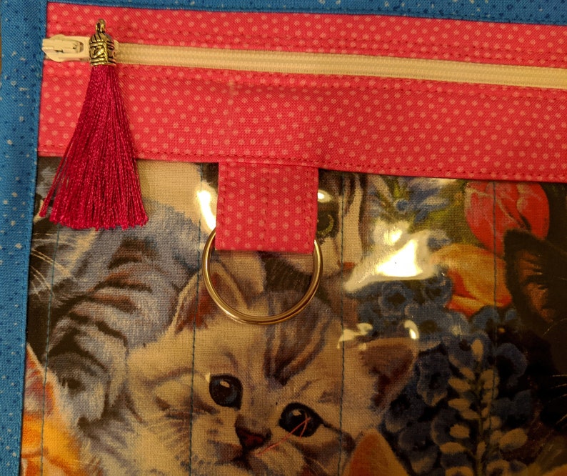 Cross Stitch Documents Vinyl Project Bag Teachers School Projects Needle Work Music Books sku-MMB Knitting Project Bag
