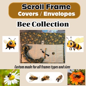 Cubierta para marco de pergamino y protección contra la suciedad - Para punto de cruz - COLECCIÓN BEE