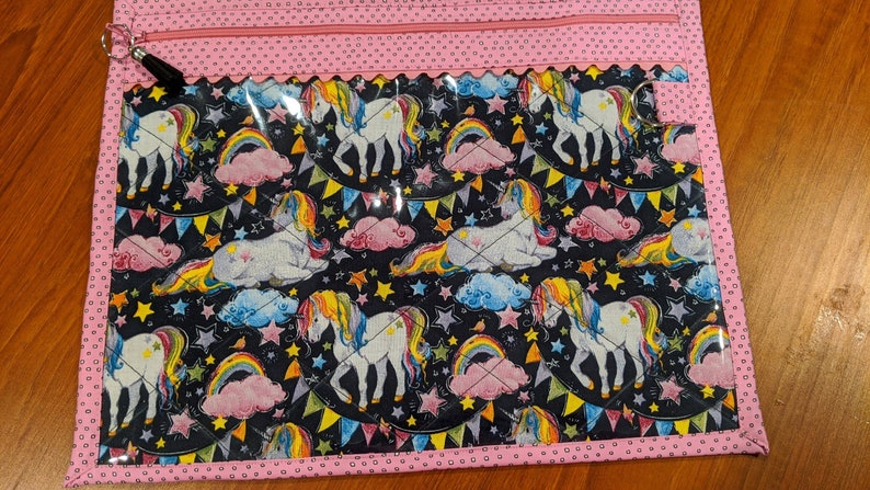 Project Bag -  Cross Stitch Project Bag - Needle Work - Vinyl Front - Youthful Stitchers Variety