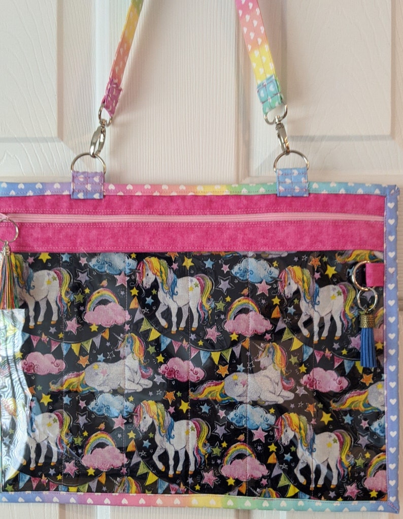 Project Bag -  Cross Stitch Project Bag - Needle Work - Vinyl Front - Youthful Stitchers Variety