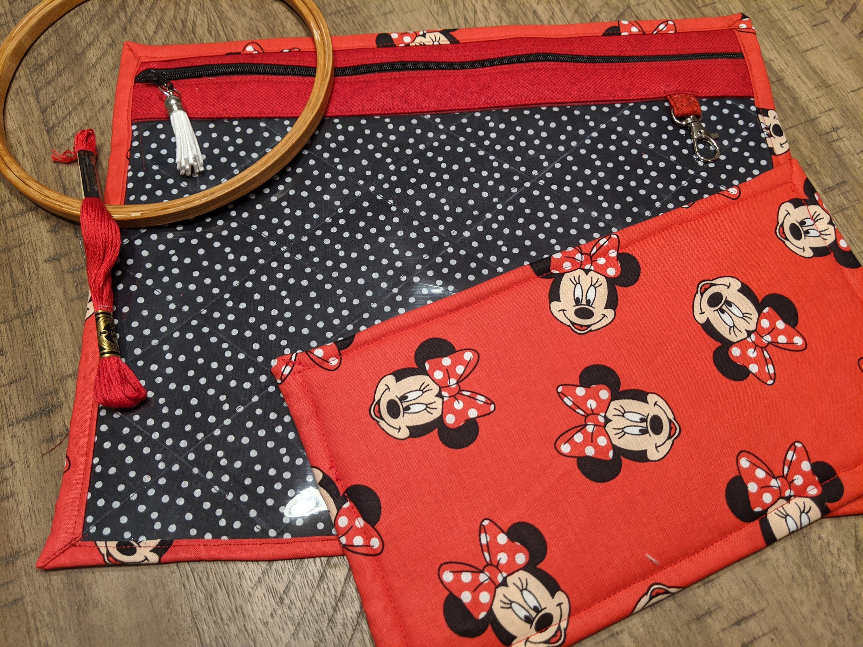 Cross Stitch Documents Vinyl Project Bag Teachers School Projects Needle Work Music Books sku-MMB Knitting Project Bag