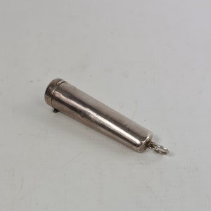 Vintage sterling silver tubed box