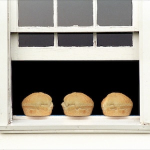 Fotografía amish, &quot;Tres panes refrigeración&quot;, impresión amish, impresión de bellas artes, fotografía de bellas artes, decoración de la cocina, hogar amish, imagen del país,