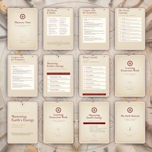 Rootwork Study Guide | Planetary Herb Materia, Protection Work (Interactive PDF) image 8