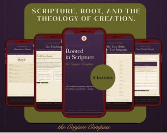 Christian Conjure Planner | 52 Herbs KJV Scriptures | Undated Prayer Journal Interactive PDF | Herb Bible Study for Herbalist