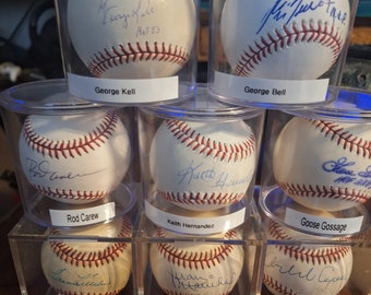 Autographed MLB Baseballs with COAs