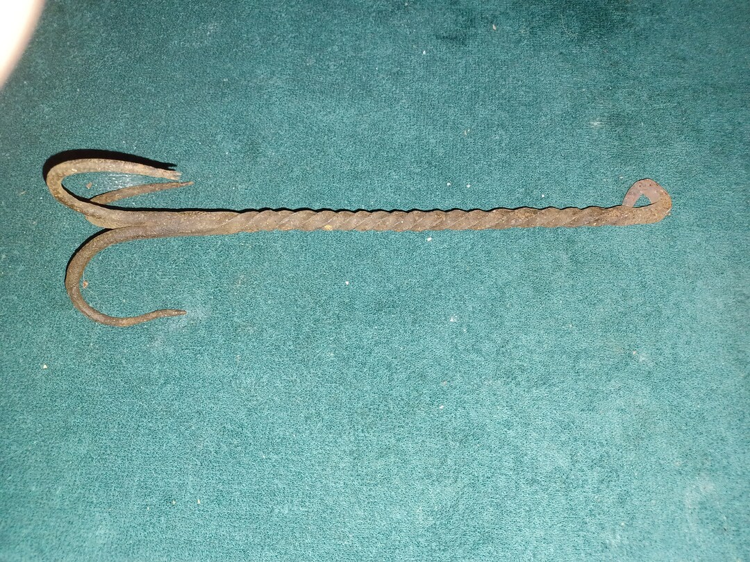 Antique Iron Fishing Treble Hook Etsy