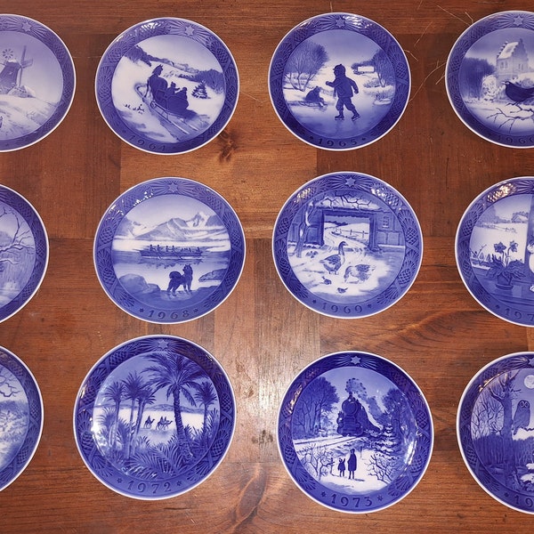 Royal Copenhagen porcelain Plates 1963-1993