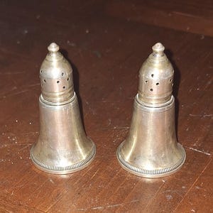Pair of Sterling Silver Salt and Pepper Shakers