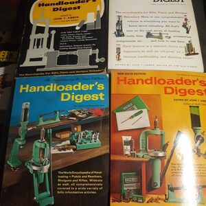 Vintage Handloaders Digest Lot of 4
