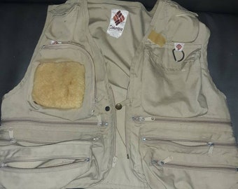 Vintage New Columbia 13- pocket Flyfishing Vest