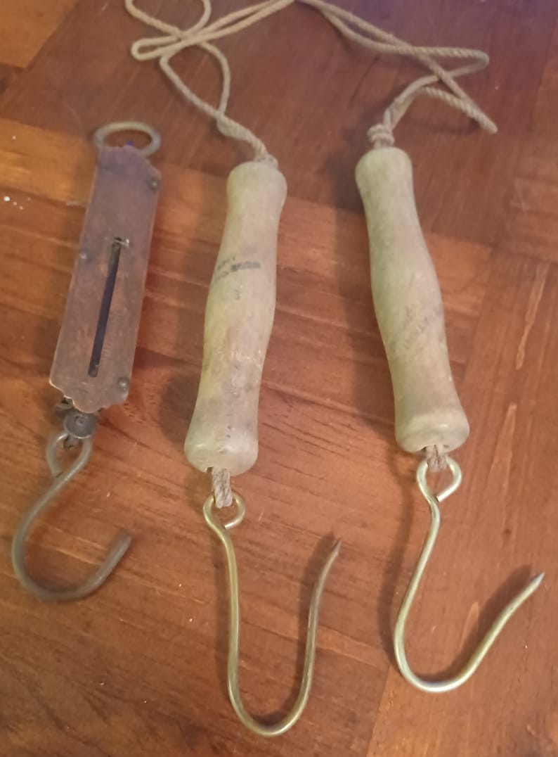 Antique Fishing Gaffs and Scales - Etsy