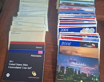 Us Mint Sets P/D 1971-1989
