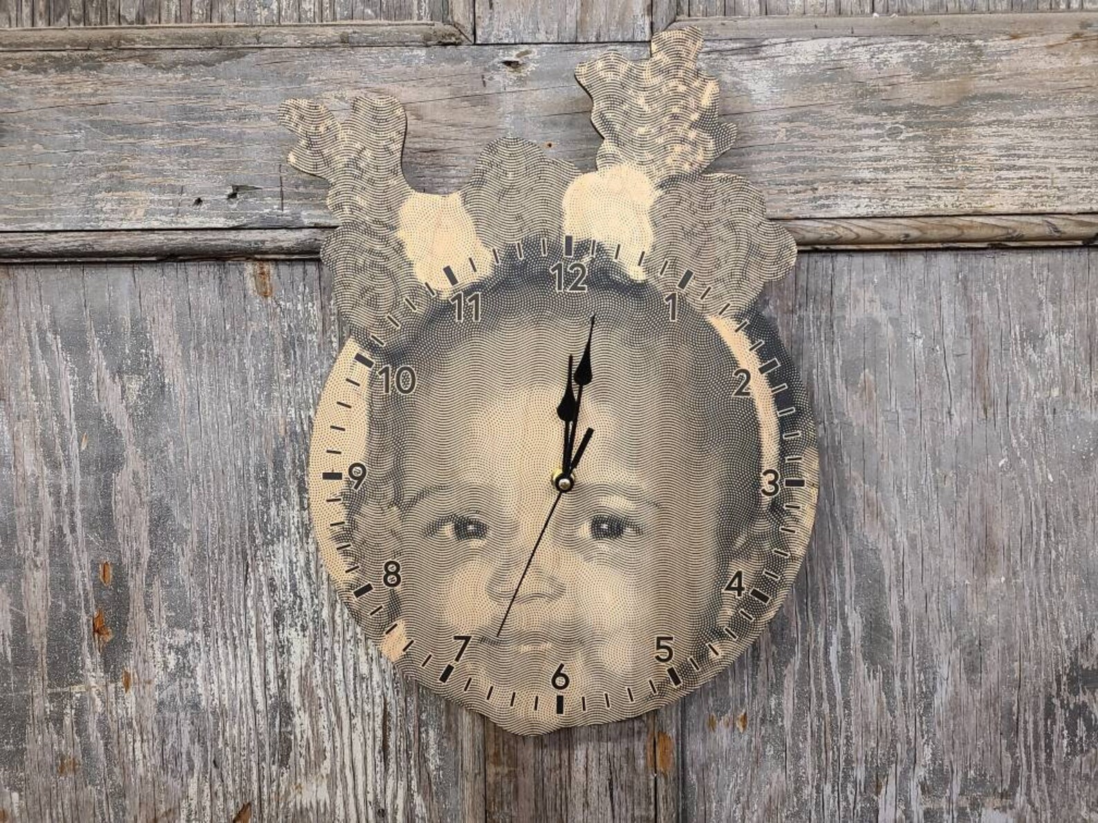 Custom Engraved Baby Clock Great Gift Idea Etsy