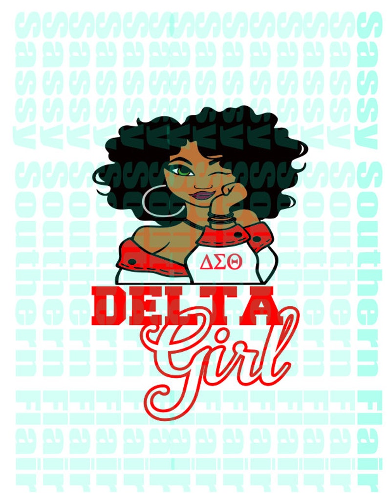 Download Sorority african girl svg Afro woman SVG African-American ...