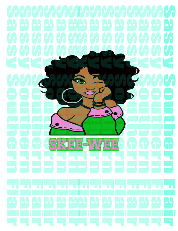 Download Sorority African Girl Svg Afro Woman Svg African American Etsy