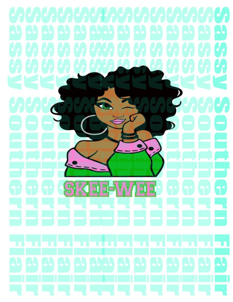 Download Sorority african girl svg Afro woman SVG African-American | Etsy