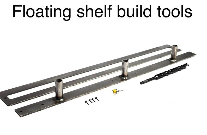 Floating Shelf Build Kit drilling templates with guide Etsy Floating Shelf Build Kit drilling templates with guide Etsy