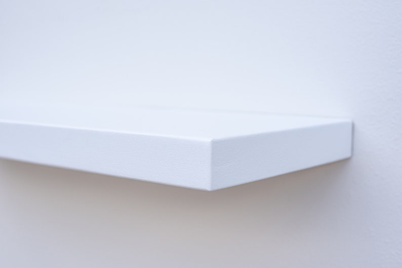 Solid White Floating Shelf Custom Built to Your Needs Etsy