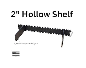 Soportes flotantes para estantes huecos - 2 pulgadas - Resistentes - Montaje en cualquier lugar -