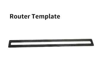 Floating shelf bracket Router Template - heavy duty 3/16 steel - 9 sizes