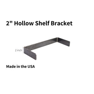 Floating shelf  brackets for hollow shelves - 2 inch- Heavy Duty - Mount Anywhere -
