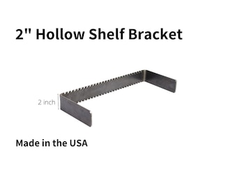 Floating shelf  brackets for hollow shelves - 2 inch- Heavy Duty - Mount Anywhere -