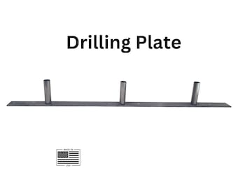 Plantilla de perforación para estantes flotantes: acero resistente, guía de orificios rectos