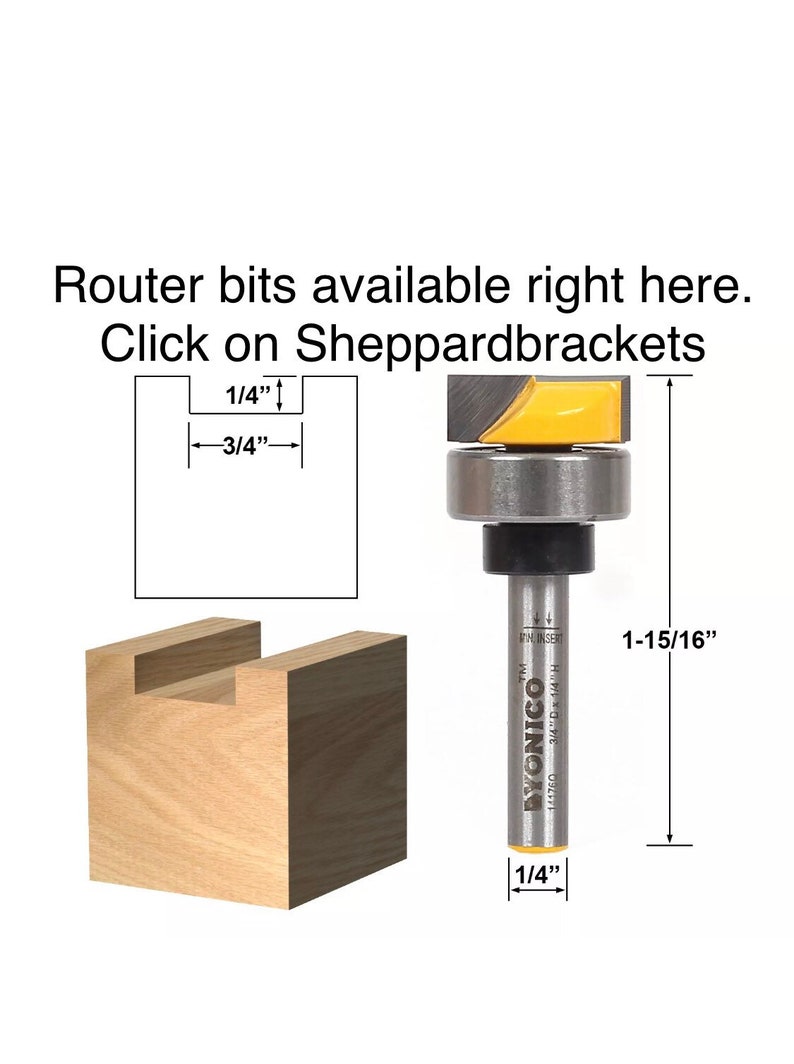 Floating Shelf Bracket Router Template Heavy Duty 3/16 Steel Etsy