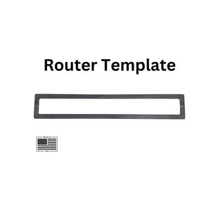 Floating shelf bracket Router Template - heavy duty 3/16 steel - 9 sizes