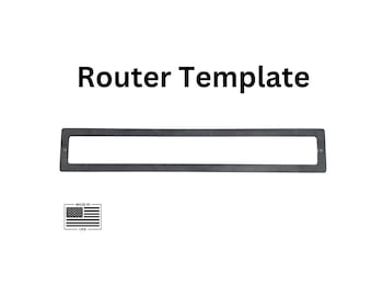 Plantilla de enrutador para soporte de estante flotante - acero resistente de 3/16 - 9 tamaños