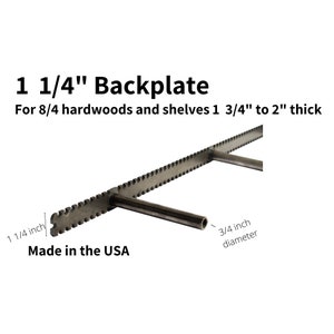 Floating Shelf Bracket|Sheppard Brackets|1 1/4 Backplate|Floating Shelf Hardware|Heavy Duty|For Floating Shelves 1 3/4 to 2 1/2 Thick.