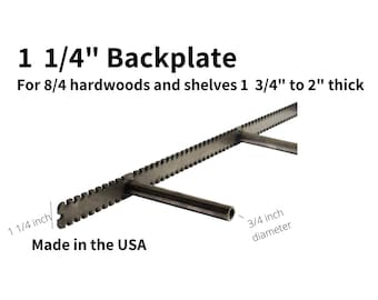 Floating Shelf Bracket|Sheppard Brackets|1 1/4 Backplate|Floating Shelf Hardware|Heavy Duty|For Floating Shelves 1 3/4 to 2 1/2 Thick.