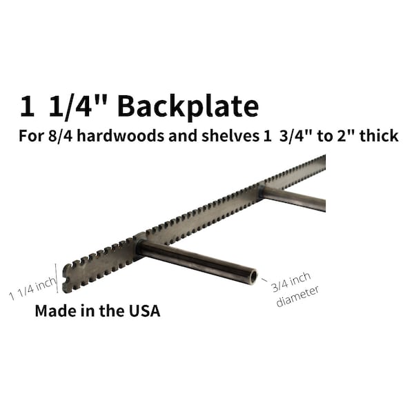Floating Shelf Bracket|Sheppard Brackets|1 1/4 Backplate|Floating Shelf Hardware|Heavy Duty|For Floating Shelves 1 3/4 to 2 1/2 Thick.