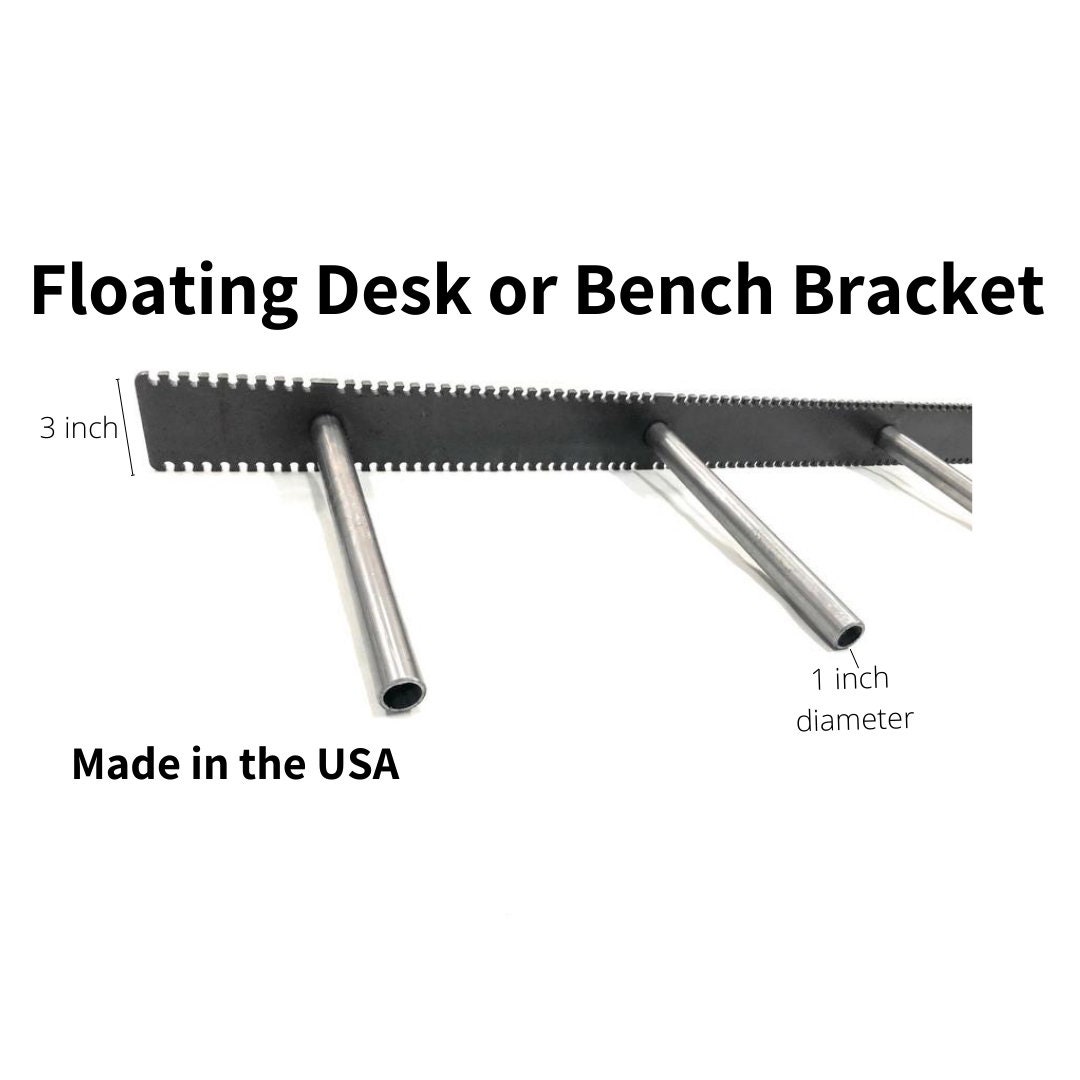 Floating Bench or Desk Bracket Heavy Duty Easy Install Etsy Canada