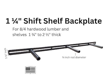 Soporte para estante flotante: varilla resistente de 3/4", estante de desplazamiento